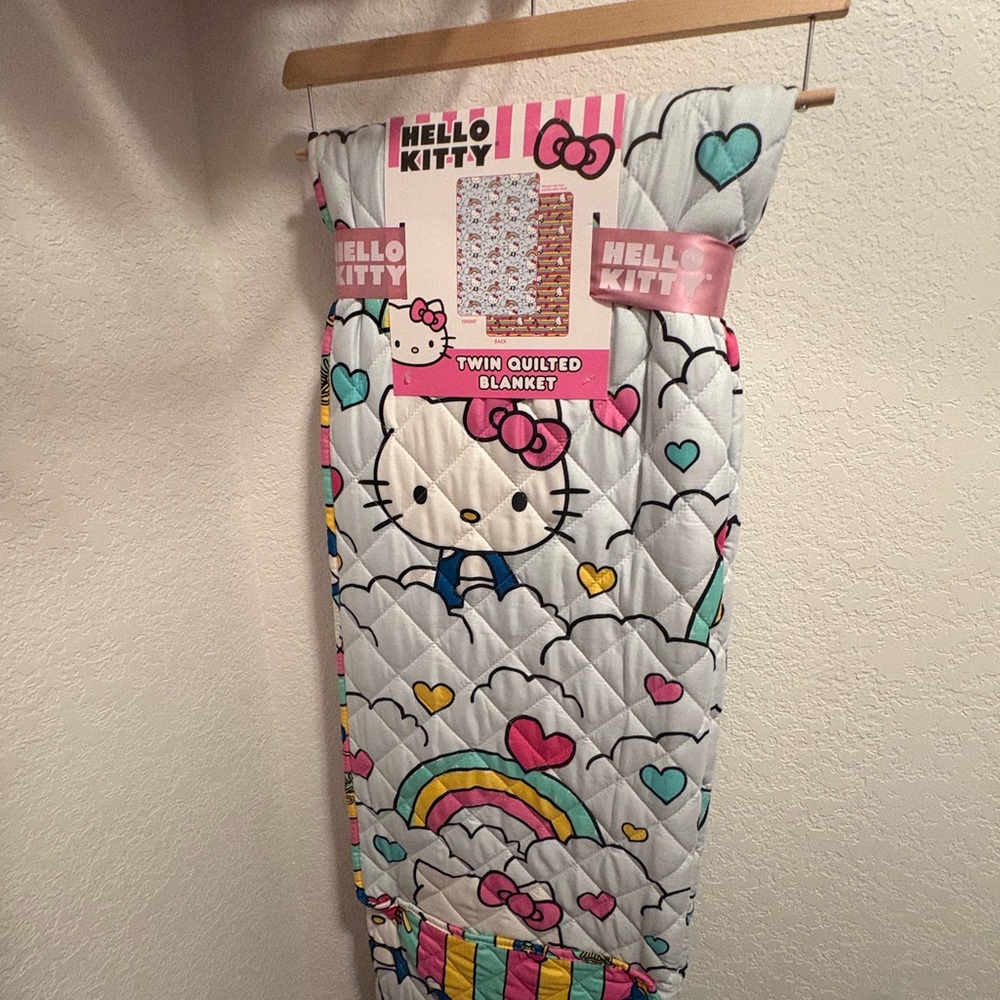 BRAND NEW Hello Kitty Doubled Sided Quilt